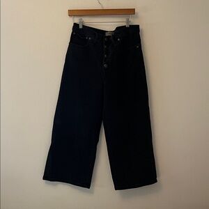 Madewell Black Wide-Leg Jeans
